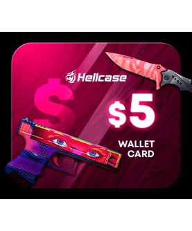 Hellcase.com 5 USD Wallet Card Code Key GLOBAL